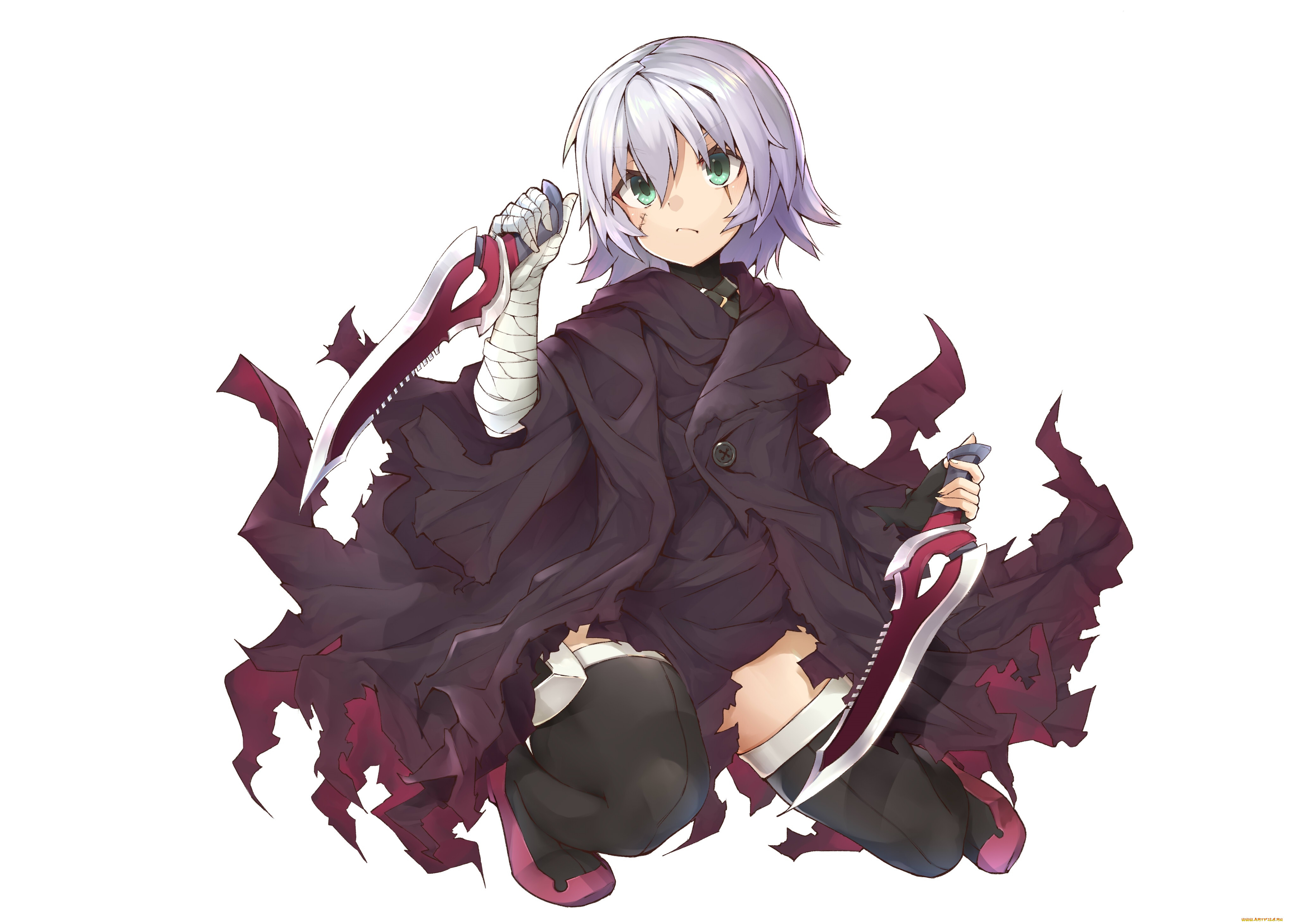 , fate, stay night, black, assassin